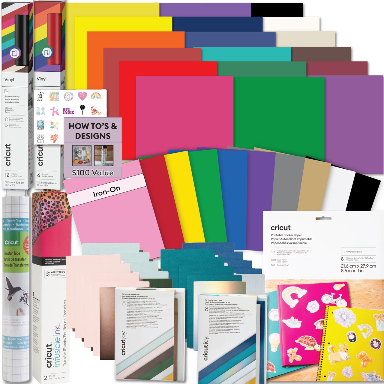 Cricut Deluxe All-in-One Materials & Accessories Bundle for Cricut Explore Air & Maker